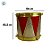 Enfeite Para Pendurar De Natal - Tambor Vermelho e Dourado - 6cm - 2 unidades - Rizzo - Imagem 4
