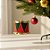 Enfeite Para Pendurar De Natal - Tambor Vermelho e Verde - 6cm - 2 unidades - Rizzo - Imagem 1