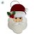 Enfeite Para Pendurar De Natal - Papai Noel - Vermelho Liso - 10cm - 2 unidades - Rizzo - Imagem 3