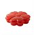 Petisqueira Em Acrílico - Foundue Box - Flor de Corações - Vermelho Translucido - 25cm - 1 unidade - BlueStar - Rizzo - Imagem 2