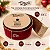 Fita Aramada Decorativa de Natal - Vermelho Escuro com Verso Dourado - 6,3cm x 9,14m - 1 unidade - Rizzo - Imagem 2
