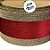 Fita Aramada Decorativa de Natal - Trilho Vermelho com Borda Dourada - 6,3cm x 9,14m - 1 unidade - Rizzo - Imagem 2