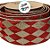 Fita Aramada Decorativa de Natal - Losango Vermelho e Dourado - 6,3cm x 9,14m - 1 unidade - Rizzo - Imagem 2