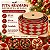 Fita Aramada Decorativa de Natal - Losango Vermelho e Dourado - 6,3cm x 9,14m - 1 unidade - Rizzo - Imagem 2