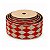 Fita Aramada Decorativa de Natal - Losango Vermelho e Dourado - 6,3cm x 9,14m - 1 unidade - Rizzo - Imagem 3