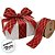 Fita Aramada Decorativa de Natal - Vermelho e Glitter Dourado - 6,3cm x 9,14m - 1 unidade - Rizzo - Imagem 5