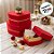 Kit Caixa Papel Rígido Coração Vermelho Veludo e Dourado - 3 unidades - Rizzo - Imagem 6