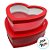 Kit Caixa Coração Acetato - Vermelho - 2 unidades - Rizzo - Imagem 2