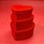 Kit Caixa Papel Rígido Coração Vermelho Veludo - 3 unidades - Rizzo - Imagem 1