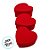 Kit Caixa Papel Rígido Coração Vermelho Veludo - 3 unidades - Rizzo - Imagem 3