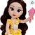Boneca Articulada - Bela - 38cm - Disney Original - 1 unidade - Multilaser - Rizzo - Imagem 2