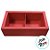 Caixa Pão de Mel Retangular com Tampa Luva - 2 cavidades -  Vermelha - 16x9x5cm - 1 unidade - Rizzo - Imagem 2