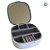 Mini Porta Jóias Portátil com Espelho - Cinza e Branco - 10cm - 1 unidade - Rizzo - Imagem 2
