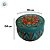 Vela Aromática - Lata Metalizada Mandala - Verde Água  e Laranja - 6cm - 1 unidade - Rizzo - Imagem 3