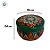 Vela Aromática - Lata Metalizada Mandala - Verde e Laranja - 6cm - 1 unidade - Rizzo - Imagem 3