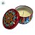 Vela Aromática - Lata Metálica Mandala - Marsala - 6cm - 1 unidade - Rizzo - Imagem 2