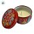 Vela Aromática - Lata Metálica Mandala - Vermelho - 6cm - 1 unidade - Rizzo - Imagem 2