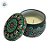 Vela Aromática - Lata Metálica Mandala - Verde Escuro  - 7cm - 1 unidade - Rizzo - Imagem 2