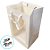 Sacola de Papel com visor PVC 30x20x16cm - Branca - 12 unidades - Rizzo - Imagem 2