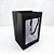 Sacola de Papel com visor PVC 30x20x16cm - Preta - 1 unidade - Rizzo - Imagem 1