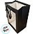 Sacola de Papel com visor PVC 35x25x18cm - Preta - 12 unidades - Rizzo - Imagem 2