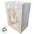 Sacola de Papel com visor PVC 25x18x13cm - Branca - 12 unidades - Rizzo - Imagem 2