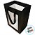 Sacola de Papel com visor PVC 25x18x13cm - Preta - 1 unidade - Rizzo - Imagem 2
