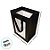 Sacola de Papel com visor PVC 25x18x13cm - Preta - 1 unidade - Rizzo - Imagem 3