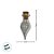 Mini Potinho de Vidro Decorativo com Rolha - Gota - 2ml - 3x2cm - 10 unidades - Rizzo - Imagem 5