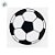 Adesivo Redondo Bola De Futebol - Ref.2533 -  Hot Stamping - 3cm - 20 unidades - Stickr - Rizzo - Imagem 2