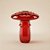 Vaso Decorativo de Vidro - Cogumelo - Vermelho - 11x8,5x8,5cm - 1 unidade - Rizzo - Rizzo - Imagem 1