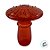 Vaso Decorativo de Vidro - Cogumelo - Vermelho - 11x8,5x8,5cm - 1 unidade - Rizzo - Rizzo - Imagem 4