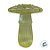 Vaso Decorativo de Vidro - Cogumelo - Verde - 11x8,5x8,5cm - 1 unidade - Rizzo - Rizzo - Imagem 2