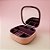 Mini Porta Jóias Portátil com Espelho - Rosa e Roxo - 10cm  - 1 unidade - Rizzo - Imagem 1