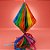 Enfeite Decorativo de Papel Seda - Balão Colorido com Fitilhos - 1 unidade - Rizzo - Imagem 1
