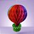 Enfeite Decorativo de Papel Seda - Balão Colmeia com Base - 30x20cm - 1 unidade - Rizzo - Imagem 1