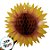 Enfeite Decorativo de Papel Seda - Girassol - 26x26cm - 1 unidade - Rizzo - Imagem 2
