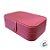 Porta Jóias Portátil com Botão - Rosa Chiclete - 16cm  - 1 unidade - Rizzo - Imagem 6
