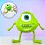 Brinquedo de Esticar - Mike Wazowski - Monstros S.A - 16cm - Disney Original - 1 unidade - Toyng - Rizzo - Imagem 1