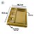 Caixa para Tablete e 3 Bombons - Dourado - Ref.14300 - 10 unidades - BWB - Rizzo - Imagem 3