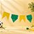 Varal de Bandeirinha Copa do Mundo - Verde e Amarelo - 10m - 1 unidade - Rizzo - Imagem 1