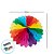 Enfeite Decorativo de Papel Seda Leque Colorido - 29,5x29,5cm - 1 unidade - Rizzo - Imagem 2