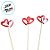 Pick Decorativo para Doces - Dois Corações - 12,5cm - 1 unidade - Rizzo - Imagem 2