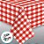 Toalha de Mesa de Plástico - Xadrez - Vermelho - 1,37x1,83m - 1 unidade - Rizzo - Imagem 2