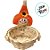 Enfeite Decorativo De Festa Junina Espantalho Cestinha - Laranja - 12x5x12cm - 1 unidade - Rizzo - Imagem 2