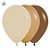 Balão de Festa Latéx Fashion - Mistura de Café -  unidades - Sempertex - Rizzo - Imagem 2
