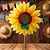 Enfeite Decorativo Espeto para Jardim Girassol G - Laço Verde - 90x48x3cm - 1 unidade - Cromus - Rizzo - Imagem 1
