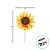 Enfeite Decorativo Espeto para Jardim Girassol M - Laço Laranja - 76x42x3cm - 1 unidade - Cromus - Rizzo - Imagem 3