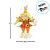 Enfeite Decorativo de Festa Junina Espantalho no Balanço - Laranja - 31x16cm - 1 unidade - Cromus - Rizzo - Imagem 3