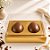 Caixa para 2 Meio Ovos de 100g a 150g - 20x13x8,8cm - Ouro Texturizado - 5 unidades - ASSK - Rizzo - Imagem 1